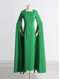 Dadizhimu Famous Wind 2025 New Temperament Elegant Design Feel Hand-Cut Solid Color Long Dress Dress Dress Dress Woman