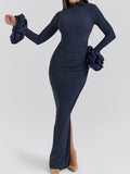 Dadizhimu And Winter New Long Sleeve Tight Bag Hip Open Skirt Sexy Dress High Sense Feminine Lady Dress Woman Dress Woman