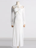 Dadizhimu Style Dress Dress Dress 2025 Summer New Hollow Kinesi Design Slim Thin Dress Dress Woman