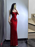 Dadizhimu Gold Famous Babes Sexy Female Explosion Slings Body Drill Micro-Perspective Birthday Dress