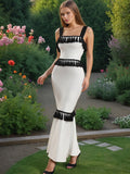 Dadizhimu Tea Rest Beautiful Dress 2025 Spring New Sleeveless Sling Splicing Body Repair Body Dress Dress Dress Woman
