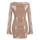 Dadizhimu Women's Sexy Glided Sleeve Miniskirt