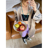 Dadizhimu Acid Collarless Suit Jacket Women Thin Loose And Thin New Fashion Sun Protection Top Woman