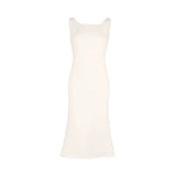 Dadizhimu Summer New Korean Version Slimming Bag-Butt Dress Party Elegant White Dress Dress Girl