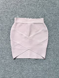 Dadizhimu Sexy Crossover Skirt High-Waisted Mini-Banded Hip Dress Night Shop Half-Dress Short Skirt Women's Night Club