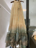 Dadizhimu Spring And Summer Sleeveless New Chinese Style Chinese Style Dress Hanging Neck Dress Holiday Half Skirt