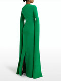 Dadizhimu Famous Wind 2025 New Temperament Elegant Design Feel Hand-Cut Solid Color Long Dress Dress Dress Dress Woman