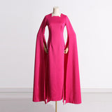 Dadizhimu Famous Wind 2025 New Temperament Elegant Design Feel Hand-Cut Solid Color Long Dress Dress Dress Dress Woman