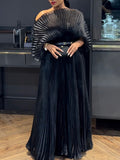 Dadizhimu Dress 2025 Summer New Temperament High-Waisted Solid Color Tie With High-End Feel Dress