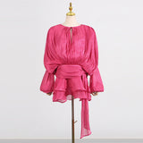 Dadizhimu Famous Wind 2025 Spring New Fashion Niche Pure Desire Hollow Pressure Fluttering With Dress Woman Trend
