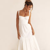 Dadizhimu Women's Clothing INS Pure-Bbreed Sling Skirt Cotton Tatin White Dress Dress Women Summer Sweet And Spicy