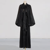 Dadizhimu Niche Dress 2025 Spring New Fashion Niche Design-Sensitive Bat Sleeve With 100-Fold Dress Dress Woman