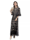 Dadizhimu French Light Luxury Elegant Heavy Industry Embroidery Yarn Net Dress