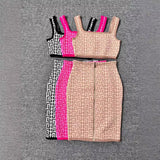 Dadizhimu High-End Women's Autumn And Winter Fashion Bandage Set Sexy New Knitted Ass Skirt