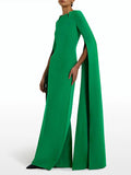 Dadizhimu Famous Wind 2025 New Temperament Elegant Design Feel Hand-Cut Solid Color Long Dress Dress Dress Dress Woman