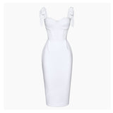 Dadizhimu Nini With A White Sling Dress Women's Summer Long Thin Dress Lace Lace Bag Her Hip Dress