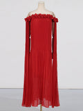 Dadizhimu Temperament Sexy 2025 Spring New Fashion High-End Smeared Breast Splicing Flower Dress Dress Dress Woman