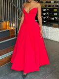 Dadizhimu Women's Sexy Chest-Clothed Fish Bone Girded Spring Dress Dress Women Elegant Dress Evening Dress