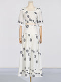 Dadizhimu Fashion And Leisure Two Sets 2025 Spring New High-Waisted Print Skirt Suit Women's Trend