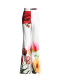 Dadizhimu Temperament Print Two Sets 2025 Summer New Casual Suit Top + Micro-Tram Trousers Set