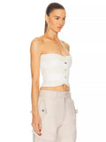 Dadizhimu Striped Braided Waistcoat Girl Niche Babes Short Sleeveless Knitted Short Skirt Irregular Skirt