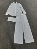 Dadizhimu Spring And Summer New Shirt + Breasts + Tight Waist Trousers Hot Three-Piece Suit Woman