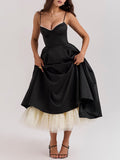 Dadizhimu Pastoral Sling Skirt 2025 New Fashion Flowers High Waist Slim Slim Sexy Poneng Dress Woman