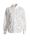 Dadizhimu Temperament Commuting Wind 2025 New Embroidery Perspective Shirt + High-Waisted Trouser Suit Women's Tide