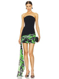 Dadizhimu Bra Sleeveless Fashion Sexy Irregular Back Knitted Bandage Bag Hip Skirt Bumpy Ribbon Skirt
