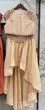 Dadizhimu And Summer Heavy Industry Shell Decoration Top + High Waist Skirt Set