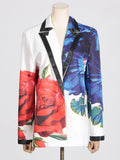 Dadizhimu Temperament Print Two Sets 2025 Summer New Casual Suit Top + Micro-Tram Trousers Set