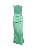 Dadizhimu Women's New Dress Sexy Braid Dress High-End Feel Back Dress Long Dress Temperament Evening Dress