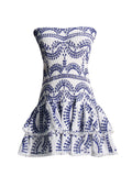 Dadizhimu Women's Clothing 2025 Spring New High-End Sexy Hottie T Breast-Wear Dress Body Lotus Leaf Side A-Dress Dress Dress