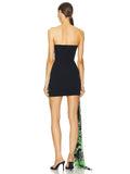 Dadizhimu Bra Sleeveless Fashion Sexy Irregular Back Knitted Bandage Bag Hip Skirt Bumpy Ribbon Skirt