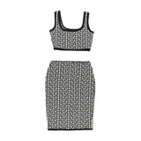 Dadizhimu High-End Women's Autumn And Winter Fashion Bandage Set Sexy New Knitted Ass Skirt