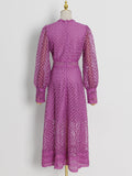 Dadizhimu Industry Embroidered Sleeves In The Summer 2025 New Round Lantern Sleeves To The Skinny Dresses