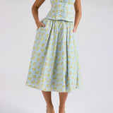 Dadizhimu Temperament New Women's Summer Fashion Crummity Skirt High Waist Thin A-Character Skirt Holiday Hottie