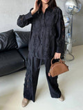 Dadizhimu Court Style Two Sets Of 2025 Summer New Fashion Lace Embroidery Design Fashion Casual Suit Woman