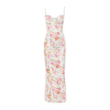 Dadizhimu Women's Clothing New Dress Dress Sling Dress Sexy Back Open Fork Holiday Dress Dress Woman