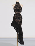 Dadizhimu Banquet Dress Dress 2025 Spring New Famous Embroidered Lotus Leaves Side Of The Body-Cuffed Dress Woman Trendy