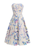 Dadizhimu Fashion Rope Dress 2025 Spring New High-End Smeared Thumped Flower Dress Dress Woman Trend