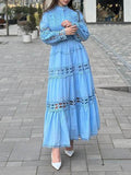 Dadizhimu Retro High-End Two Sets Of 2025 Spring New Hollow Lace Top High Waist Half Skirt Suit Woman