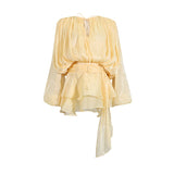 Dadizhimu Famous Wind 2025 Spring New Fashion Niche Pure Desire Hollow Pressure Fluttering With Dress Woman Trend