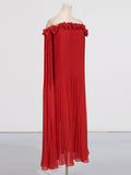 Dadizhimu Temperament Sexy 2025 Spring New Fashion High-End Smeared Breast Splicing Flower Dress Dress Dress Woman