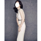 Dadizhimu Diamond Dress Little Black Dress Temperament Birthday Party Host Evening Dress Woman