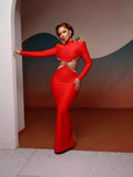 Dadizhimu New Fashion Temperament Diamond Design Sense Slimming Bandid Dress Female Big Back Dress Dress