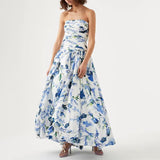 Dadizhimu Corset Dress 2025 Summer New Waist Thin Fashion Sexy Open Sleeveless Long Dress