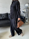 Dadizhimu Court Style Two Sets Of 2025 Summer New Fashion Lace Embroidery Design Fashion Casual Suit Woman