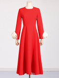 Dadizhimu Temperament Elegant Wind 2025 Spring New Fashion Splicing Three-Dimensional Roses To Thin Dress Women