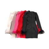 Dadizhimu New Fashion Tight Feather Tight Feather Tightening Dress High-End Women's Dress